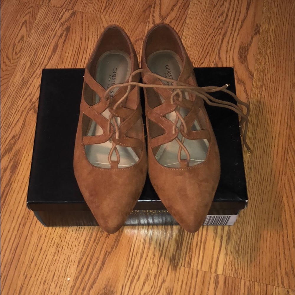 Christian Siriano Camel Flats
